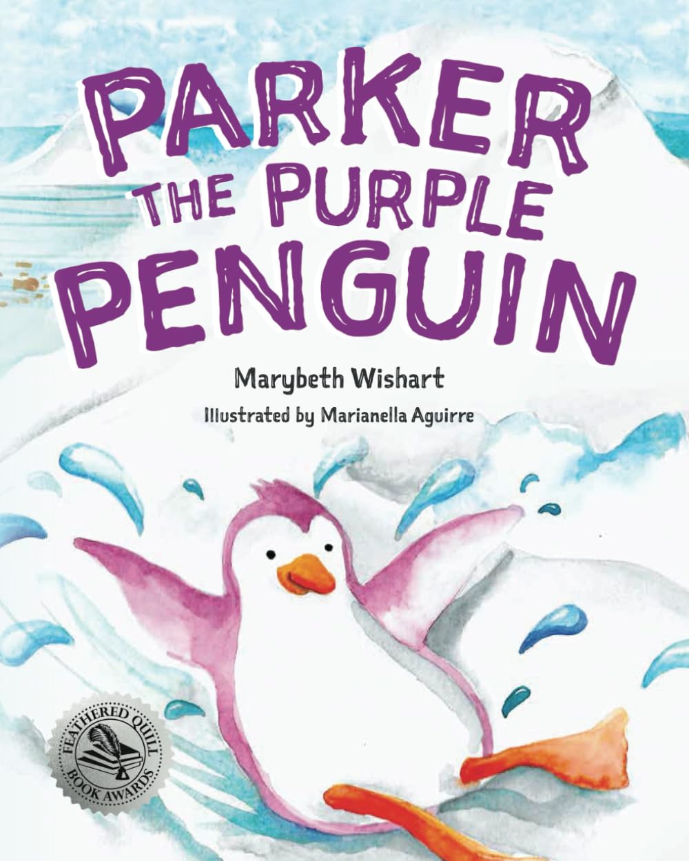 Parker the Purple Penguin cover with award